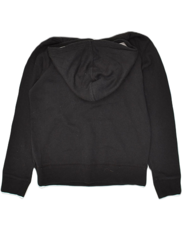 CHAMPION Womens Graphic Hoodie Jumper UK 12 Medium Black Cotton | Vintage Champion | Thrift | Second-Hand Champion | Used Clothing | Messina Hembry 