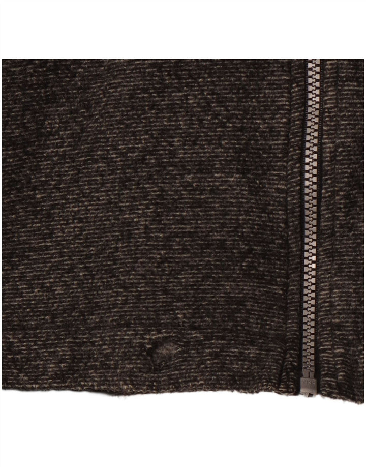 Мужская флисовая куртка CHAMPION с капюшоном UK 42 XL, серый полиэстер в тонкую полоску