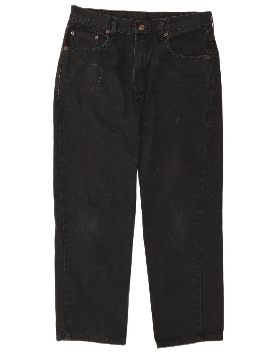 Мужские укороченные джинсы Levi's 504 W33 L26, черный хлопок
