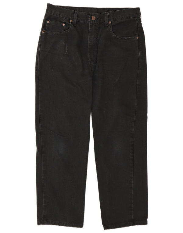 Мужские укороченные джинсы Levi's 504 W33 L26, черный хлопок