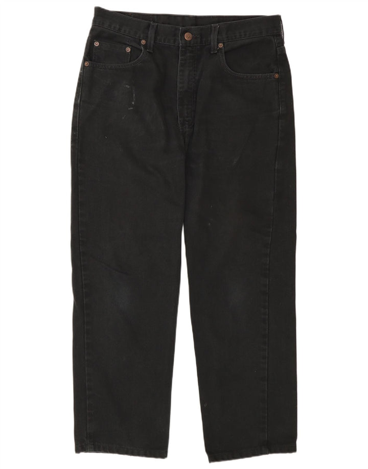 Мужские укороченные джинсы Levi's 504 W33 L26, черный хлопок