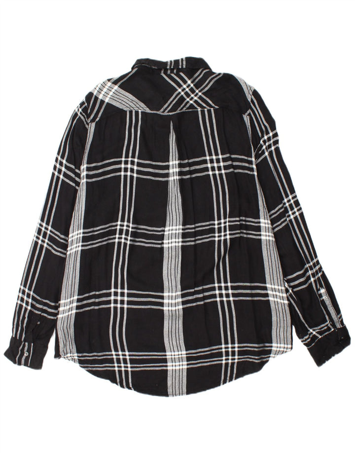 Женская фланелевая рубашка CALVIN KLEIN JEANS UK 18 XL, черный клетчатый вискоза