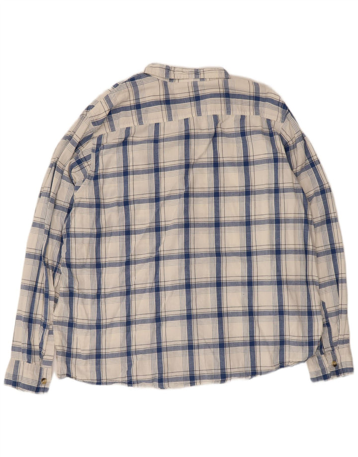 Мужская рубашка Wrangler 2XL, хлопковая белая клетка