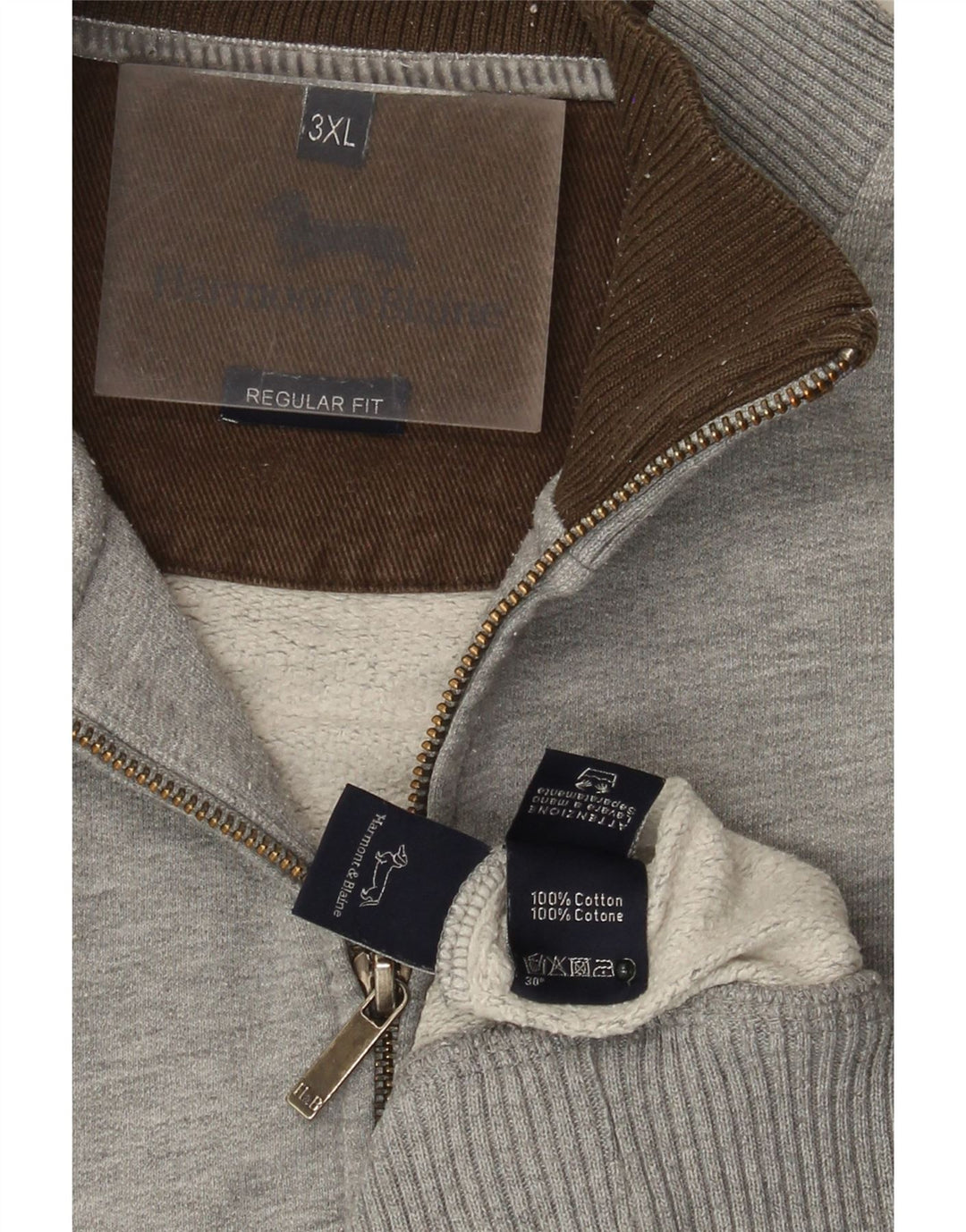 Harmont & Blaine Мужская спортивная куртка стандартного кроя 3XL серая в крапинку