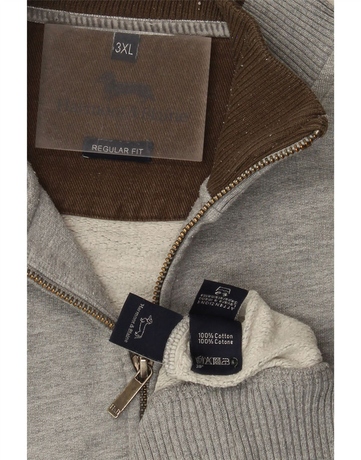 Harmont & Blaine Мужская спортивная куртка стандартного кроя 3XL серая в крапинку