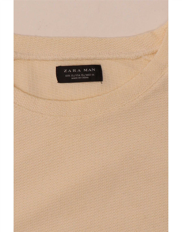 Мужской топ с длинным рукавом Zara XL, бежевый
