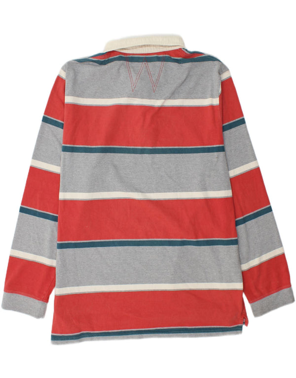 Мужская рубашка-поло для регби WEIRD FISH с длинным рукавом 2XL, разноцветная полоска