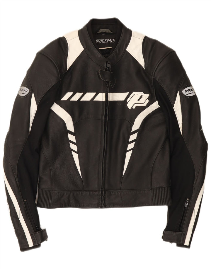 Мужская куртка-гонщик Probiker IT 48, средняя, черная, с цветными блоками