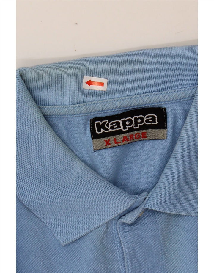 KAPPA Mens Polo Shirt XL Blue Cotton
