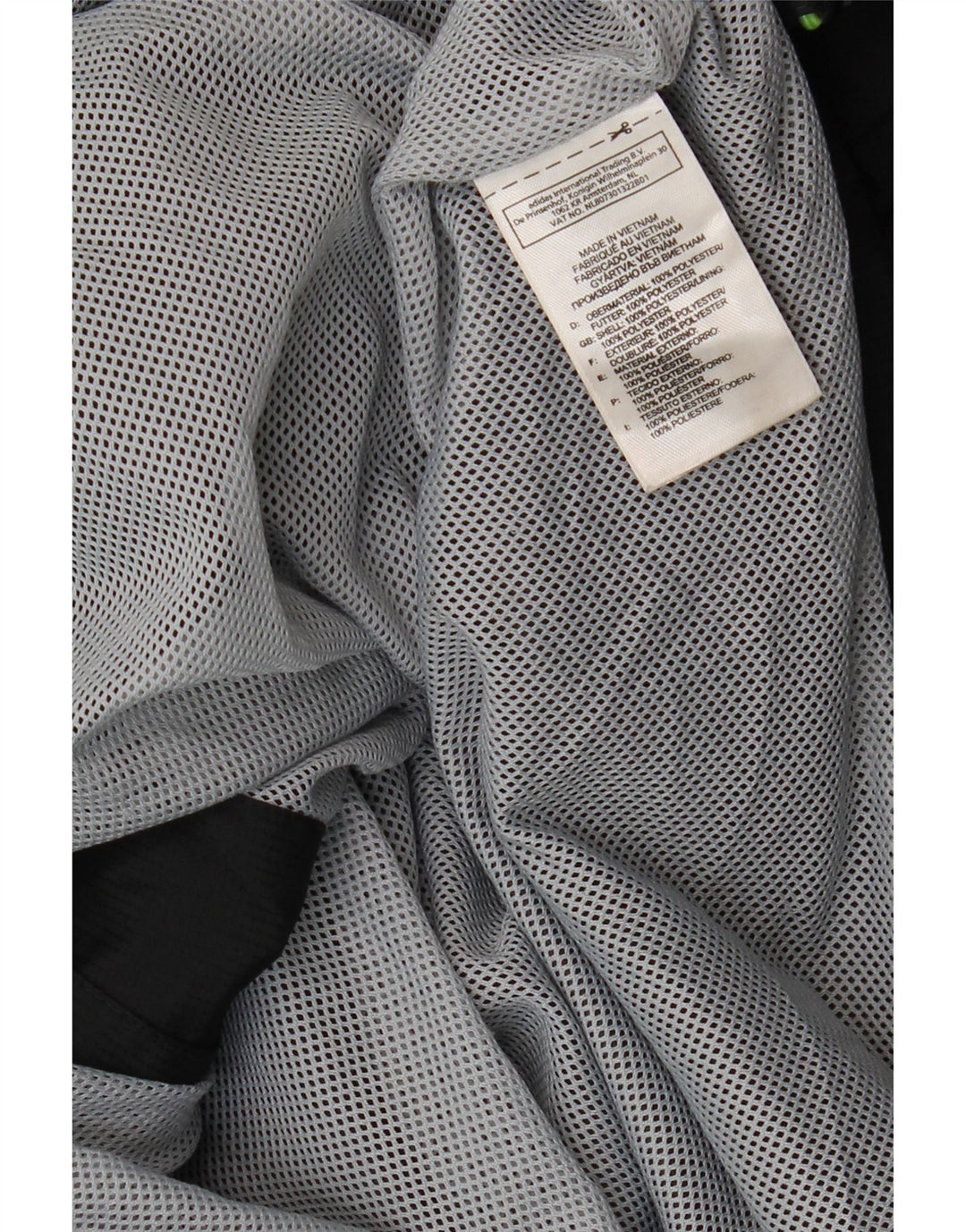 Adidas Mens All Blacks Tracksuit Top Jacket Большой черный цветной блок