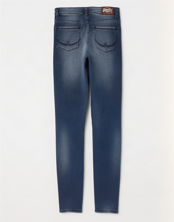 Женские джинсы-джеггинсы Superdry Alexia W27 L32, синий хлопок