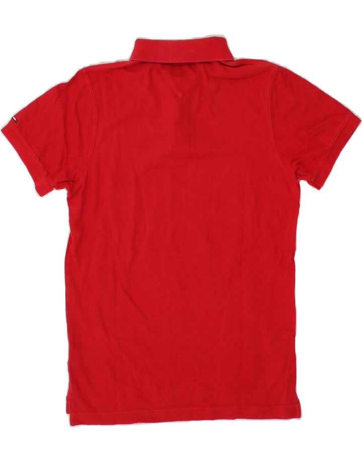 TOMMY HILFIGER Mens Polo Shirt Small Red Cotton Vintage Tommy Hilfiger and Second-Hand Tommy Hilfiger from Messina Hembry 