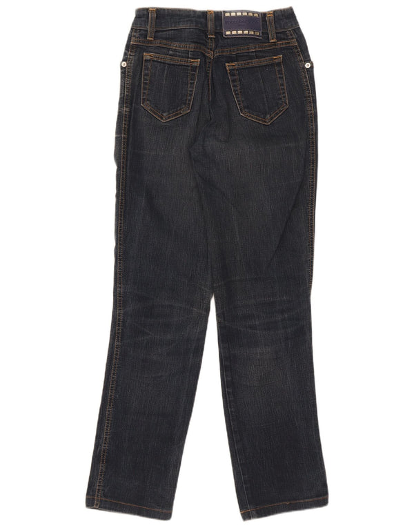 Женские прямые джинсы Roccobarocco W28 L29 темно-синие, хлопок