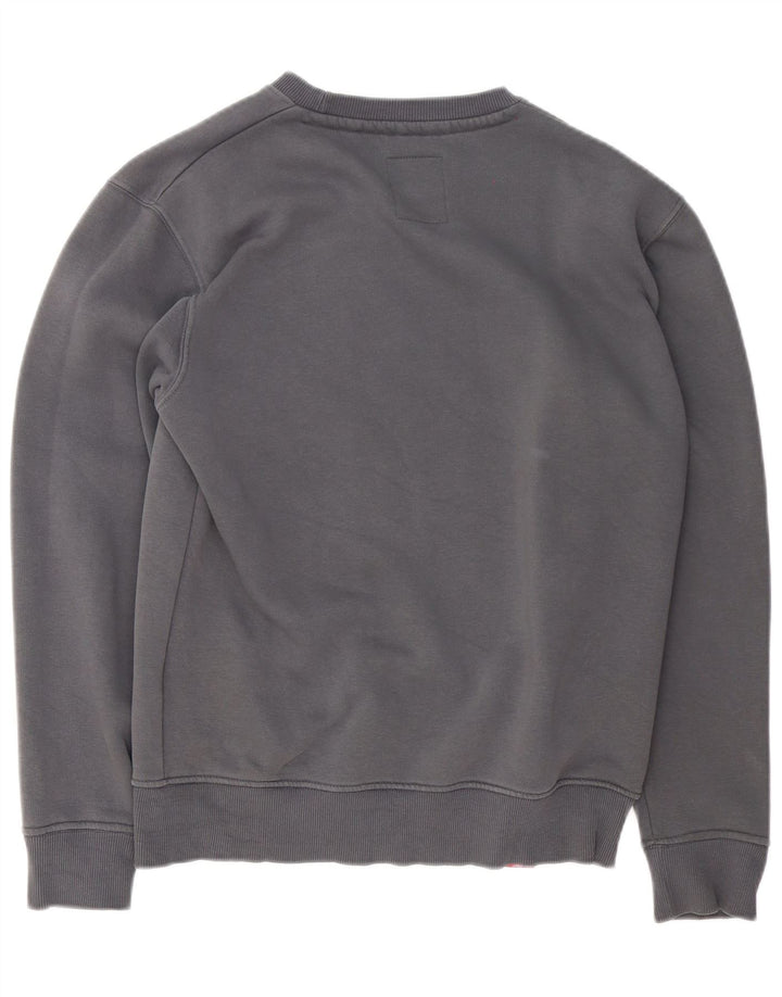 Мужской свитшот с рисунком Alpha Industries, маленький серый хлопковый джемпер