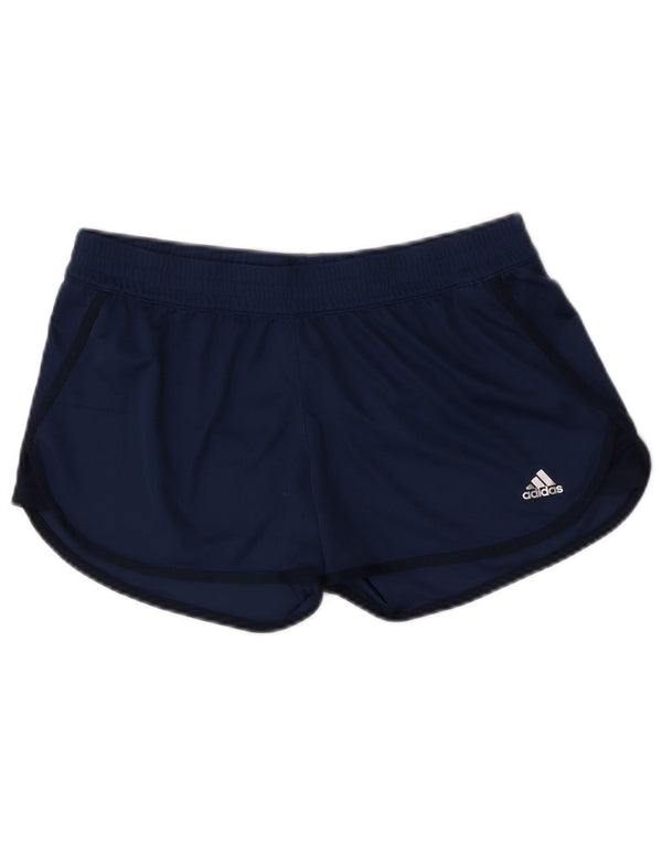 Женские спортивные шорты Adidas Climalite UK 12/14, средний темно-синий полиэстер