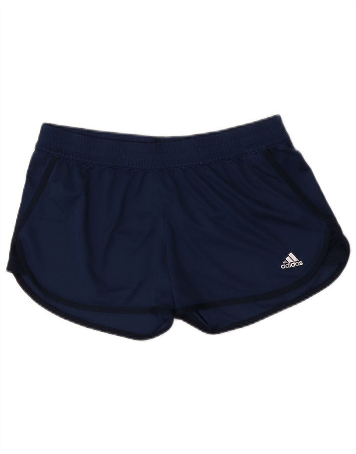 Женские спортивные шорты Adidas Climalite UK 12/14, средний темно-синий полиэстер