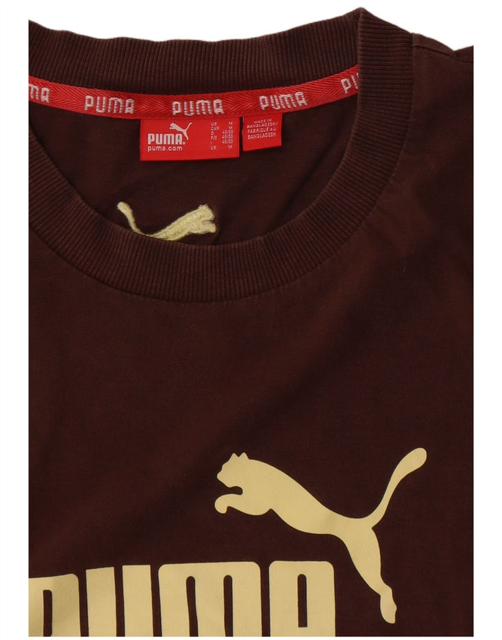 Мужская футболка с рисунком Puma, средний коричневый цвет