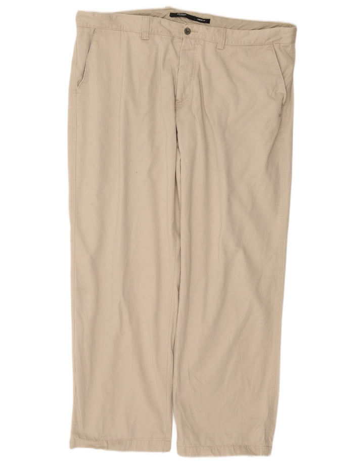 DOCKERS Мужские прямые брюки чинос W42 L32 Бежевые