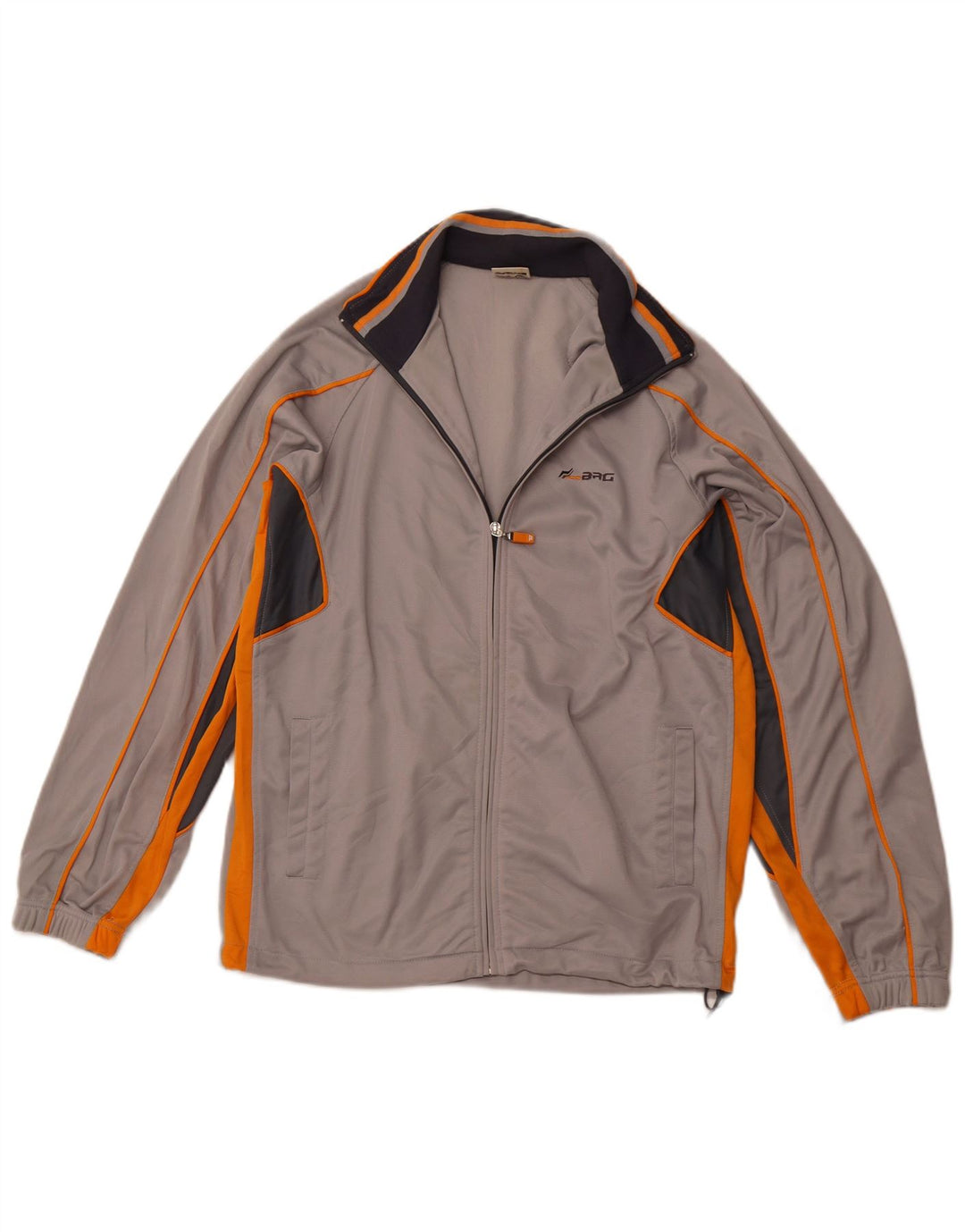 Мужской спортивный костюм BRUGI, верхняя куртка, средний серый полиэстер с цветными блоками