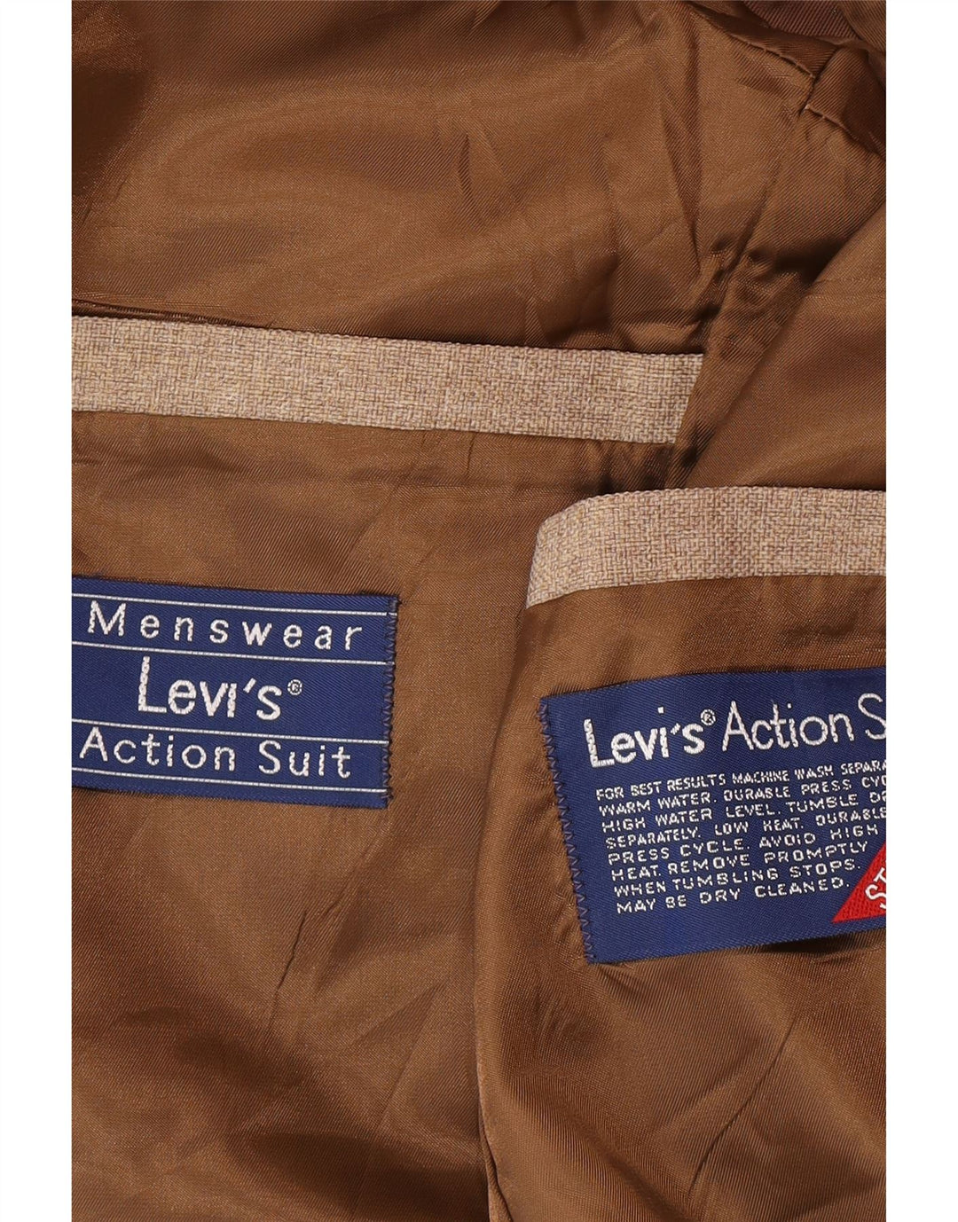 Мужской пиджак Levi's на 2 пуговицах UK 40, большой бежевый