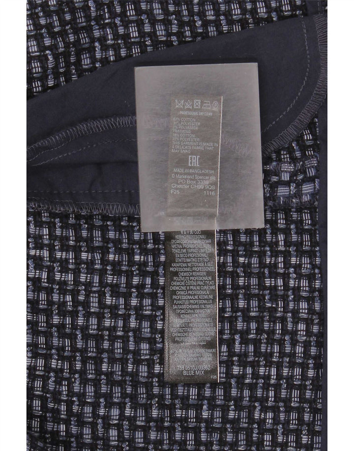 Женский кардиган с рукавом 3/4 Marks & Spencer, Великобритания, 10, маленький синий