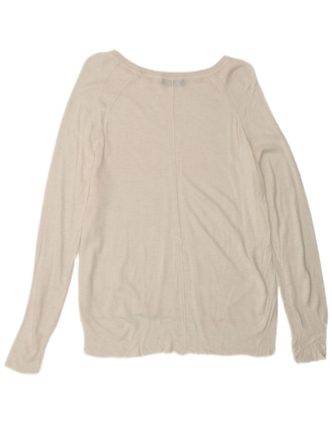 Женский свитер с вырезом «лодочка» ZARA UK 14, средний белый