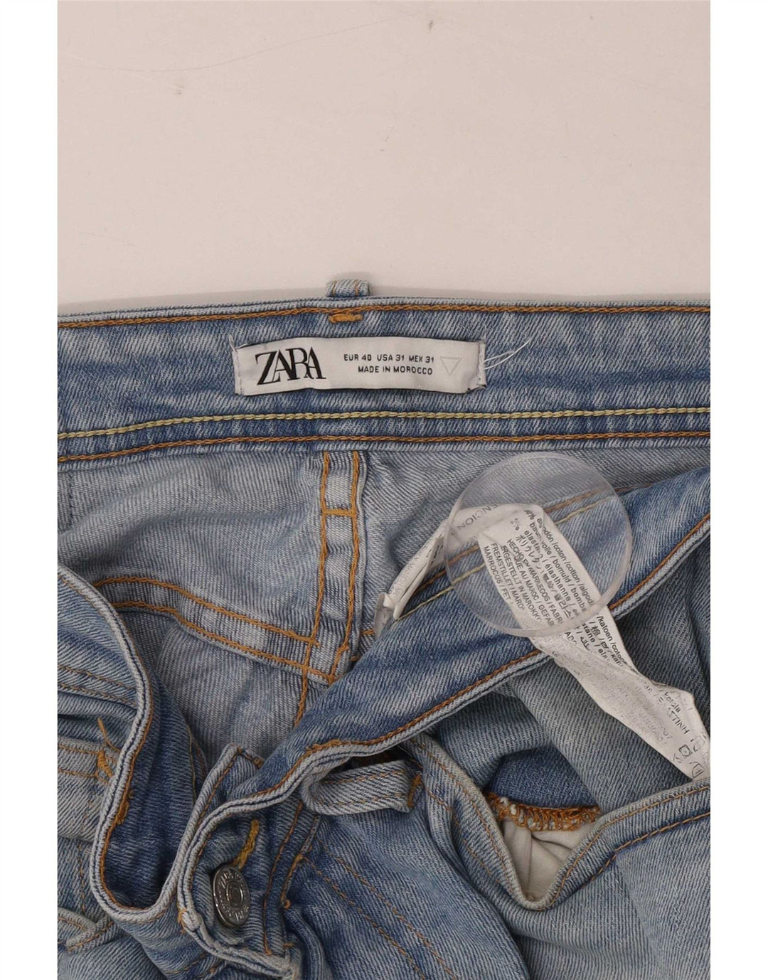 Мужские джинсы узкого кроя Zara EU 40 Medium W31 L30 Синие, хлопок