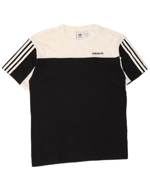 Мужская футболка Adidas Top Medium Black, хлопок с цветными блоками