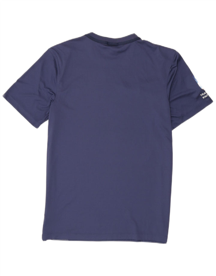 Мужская футболка Nike Dri Fit с графикой, средний темно-синий цветной блок
