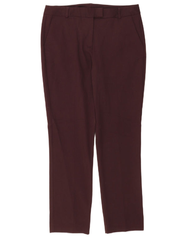 Reiss Женские узкие костюмные брюки UK 10 Small W28 L26 Бордовый полиэстер