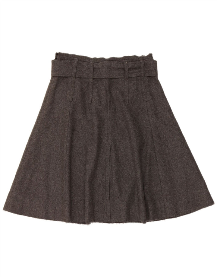 Женская юбка-трапеция Генри Коттонс IT 42 Medium W28 Серая шерсть