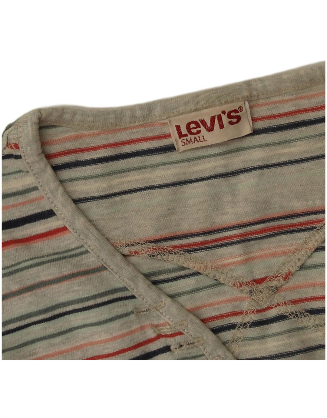 Женский топ Levi's с длинным рукавом, Великобритания, 10 маленьких разноцветных полосок
