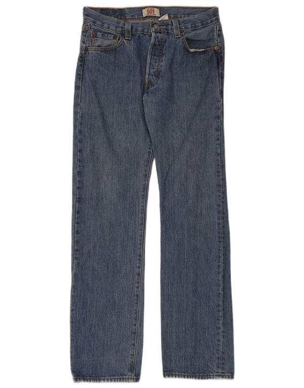 Мужские прямые джинсы Levi's 501 W30 L32 синие, хлопок