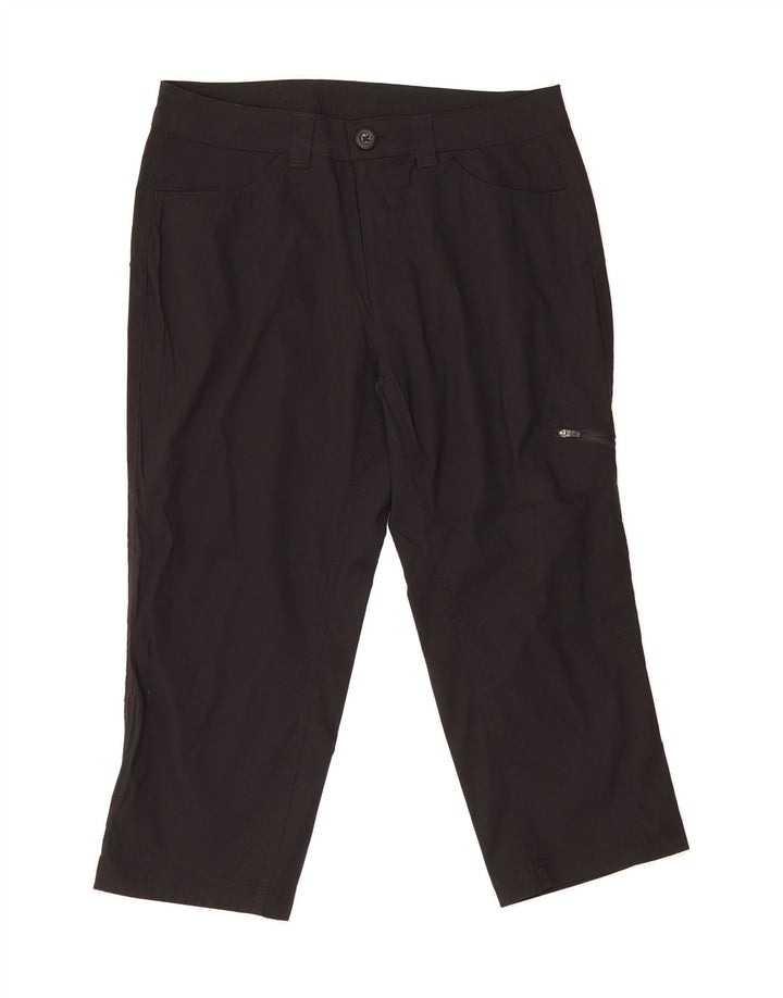 EDDIE BAUER Womens Straight Cargo Capri Trousers US 6 Medium W30 L21 Black Vintage Eddie Bauer and Second-Hand Eddie Bauer from Messina Hembry 
