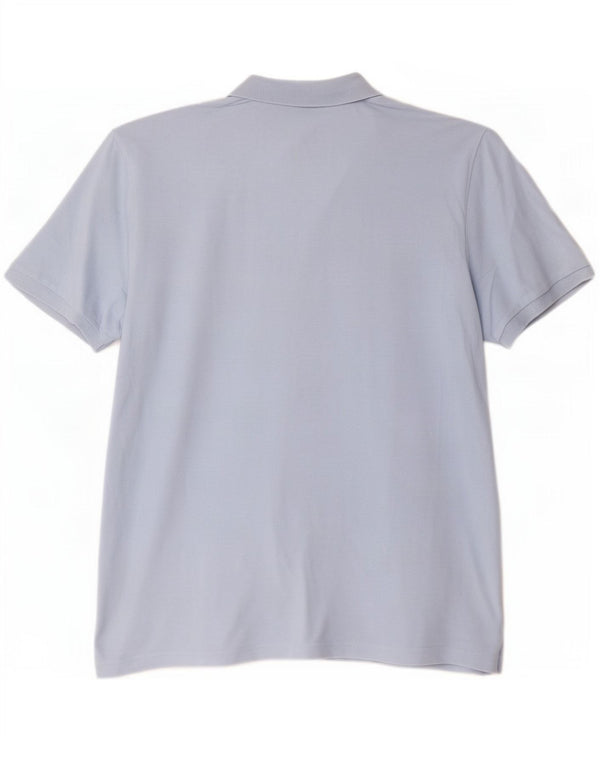 Fila Mens Polo Shirt Large Blue Cotton