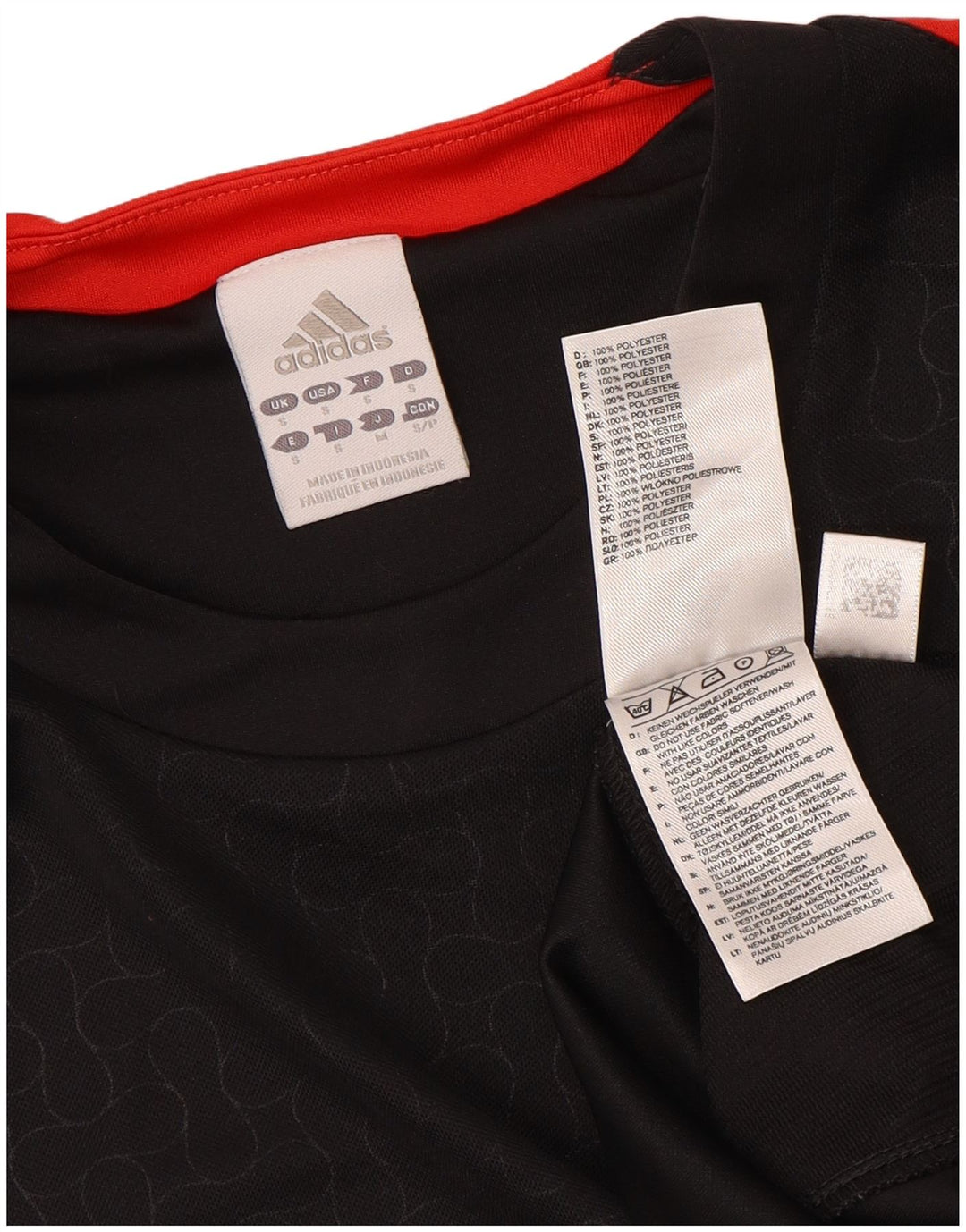 Мужская футболка Adidas Top Small Black из полиэстера с цветными блоками