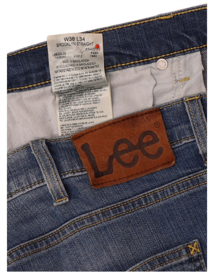 Мужские прямые джинсы Lee Brooklyn W38 L29, синий хлопок