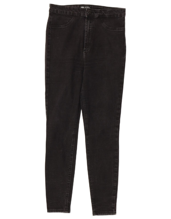 Женские джинсы скинни Zara EU 42, большие W32 L28, черные