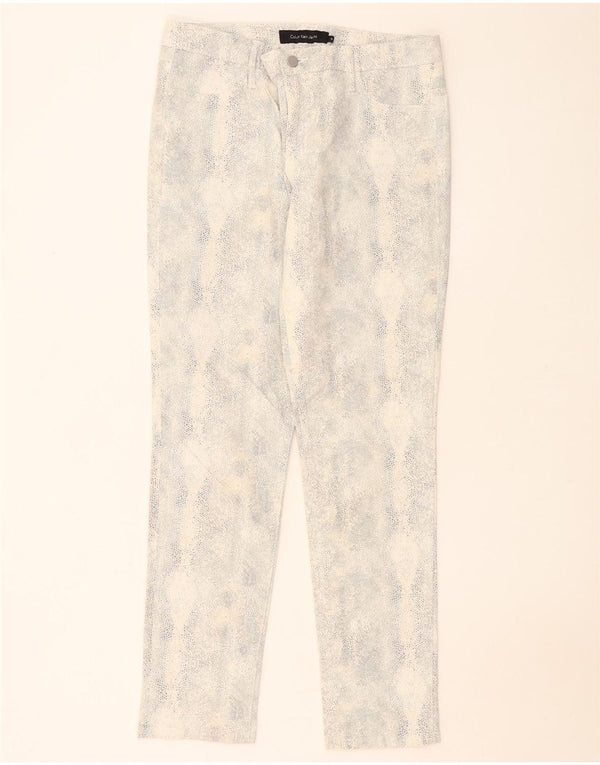 Женские повседневные брюки Calvin Klein UK 14 Medium W32 L31 Серые с животным принтом