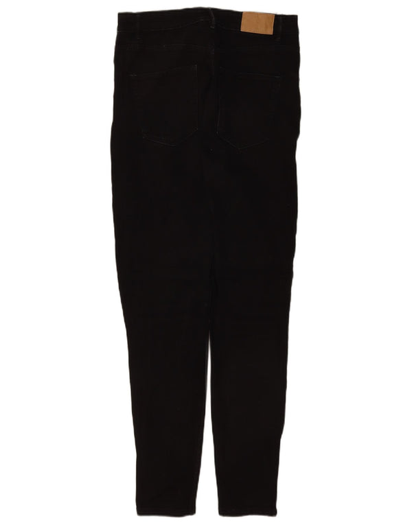Женские джинсы скинни Zara EU 42, большие W32 L28, черный хлопок