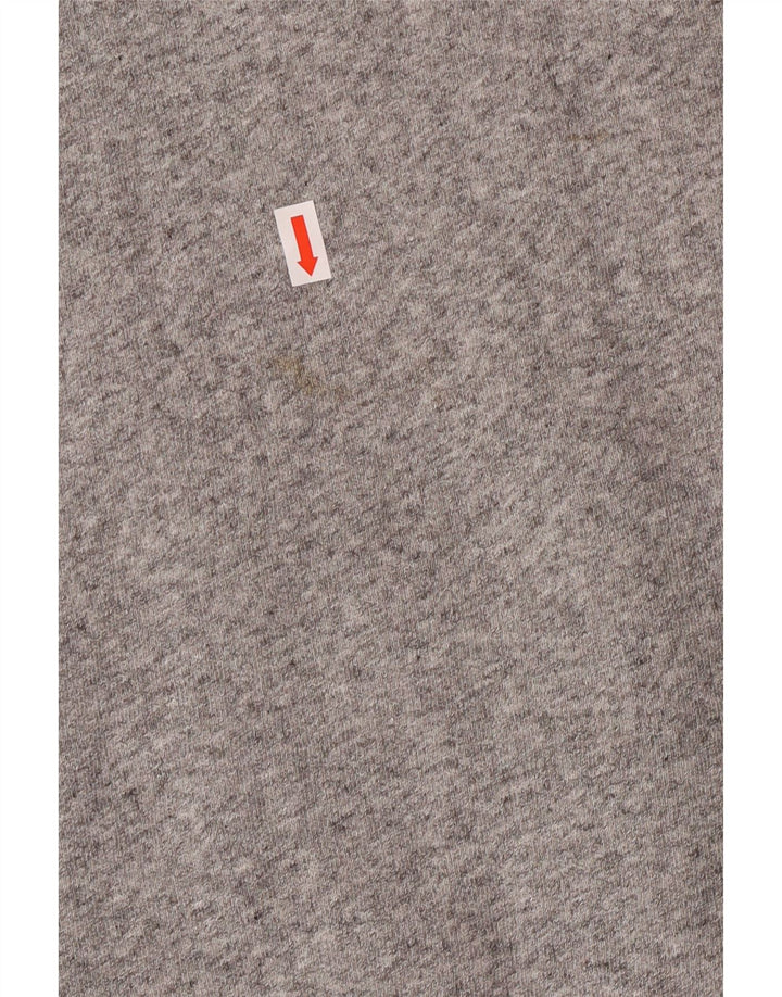 Женский свитер с рисунком Levi's, джемпер UK 14, средний серый хлопок