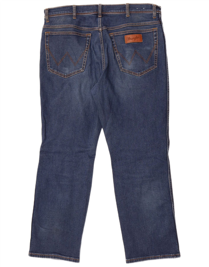 Мужские прямые джинсы Wrangler Texas W38 L30, синий хлопок