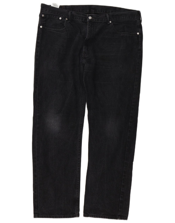 Мужские прямые джинсы LEVI'S 505 W40 L32, черный хлопок