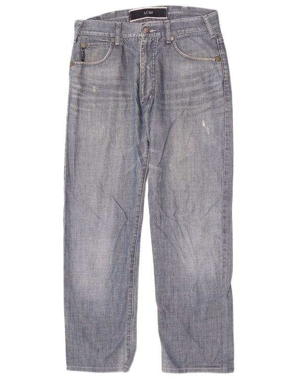 Мужские прямые джинсы Armani W31 L28 синие