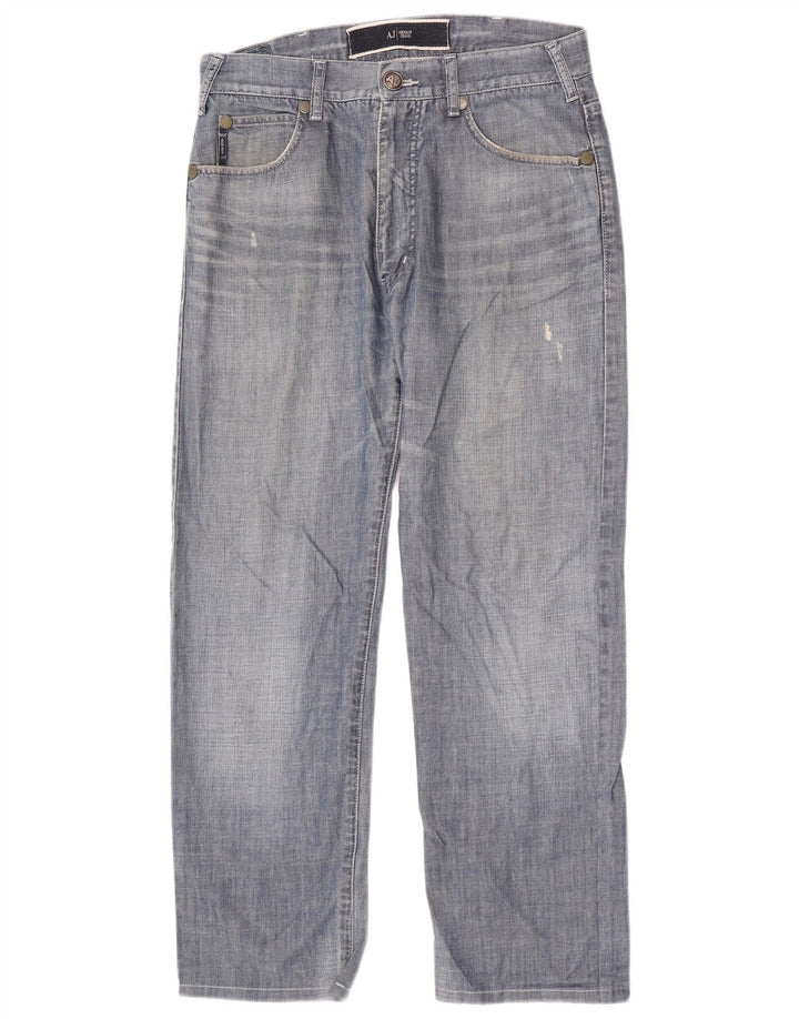 Мужские прямые джинсы Armani W31 L28 синие