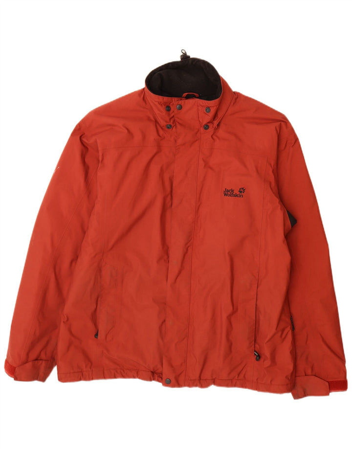 Мужская ветровка Jack Wolfskin UK 40/42, большая красная с цветными блоками