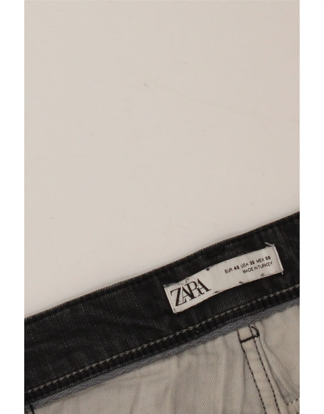 Мужские узкие джинсы Zara EU 46 XL W36 L30 черные