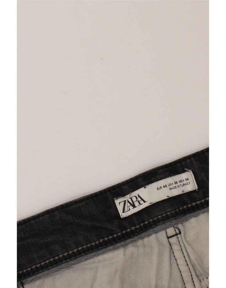 Мужские узкие джинсы Zara EU 46 XL W36 L30 черные