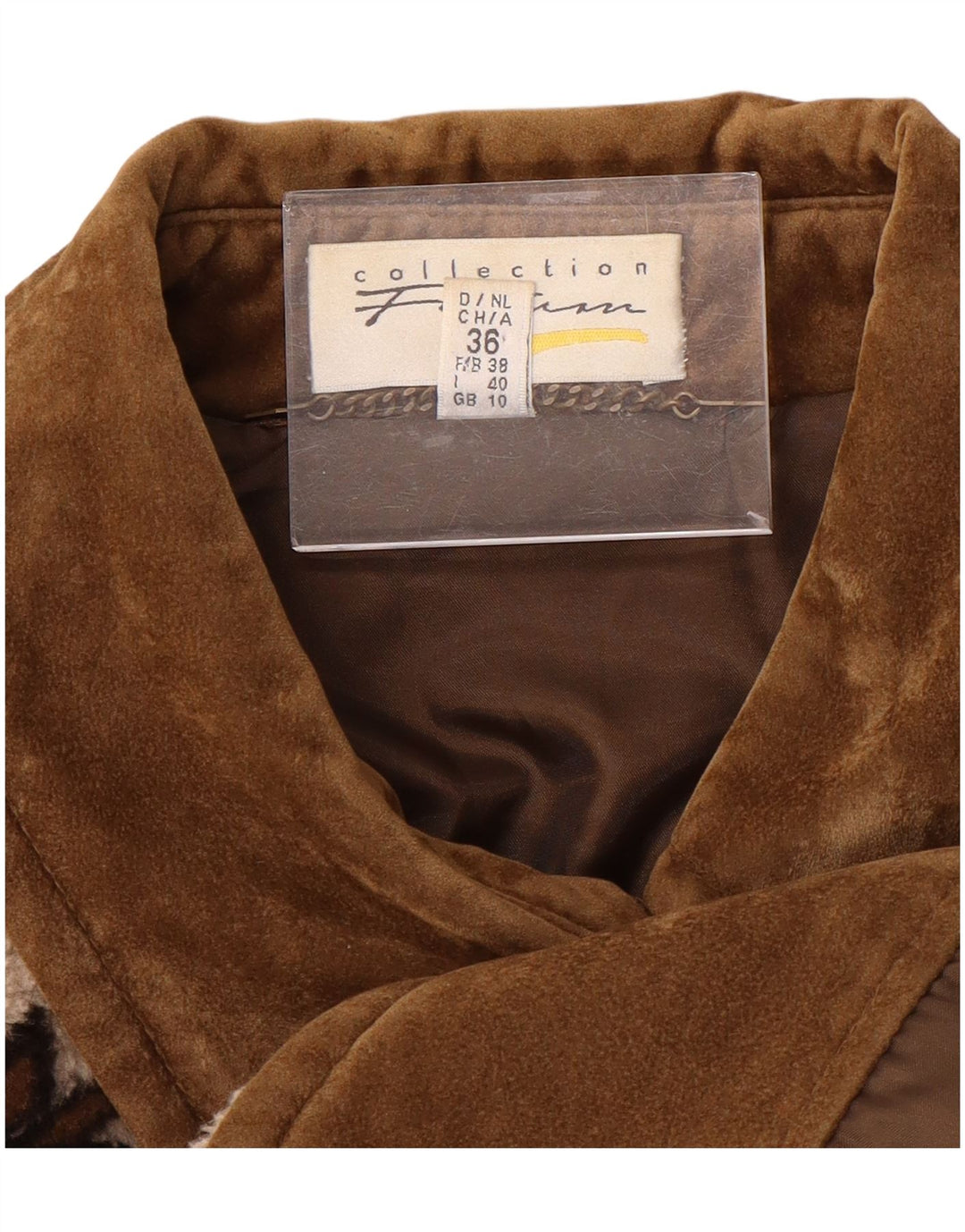 ВИНТАЖНАЯ женская ветровка оверсайз, Великобритания 10, маленький размер, бежевый Fair Isle