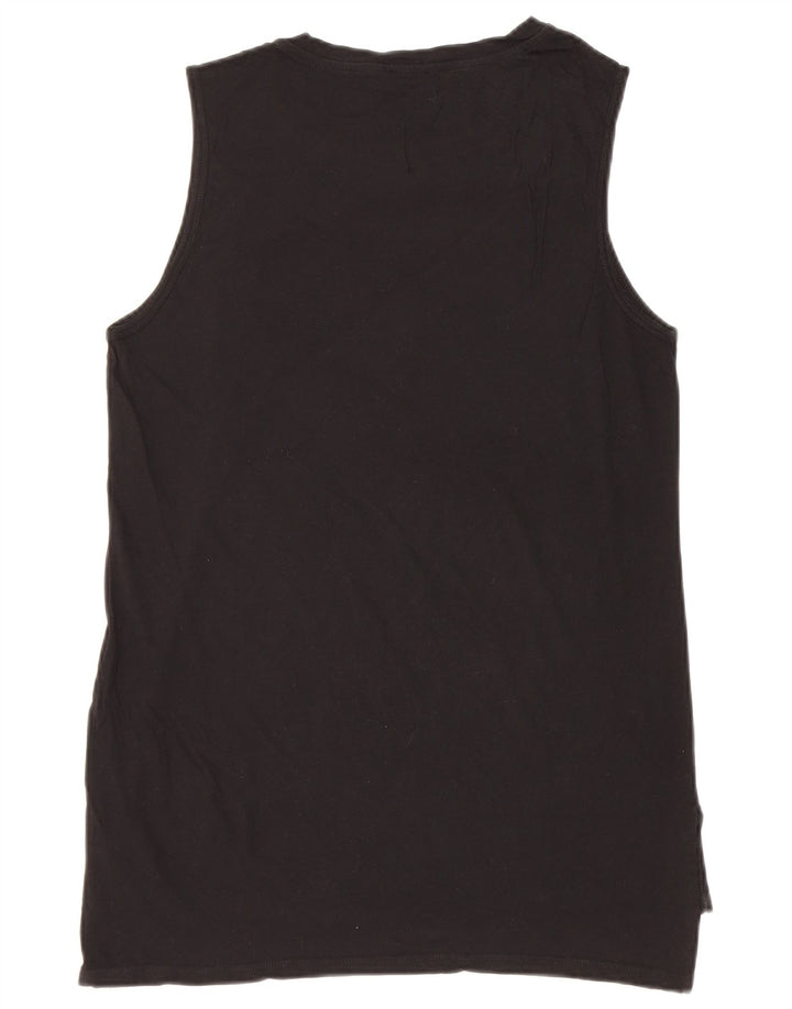 Женский жилет с рисунком Benetton Top UK 14 Medium Black Butterfly
